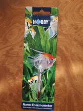 1 Uds medidor de vidrio acuario vidrio temperatura del agua termómetro con bonita ventosa 7cm
