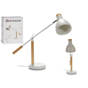 

Flexo/Desk lamp Gift Decor White Wood Metal (15 x 52 x 59 cm)