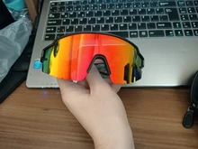 ROCKBROS-Gafas de sol deportivas para hombre y mujer, gafas fotocromáticas para ciclismo, lentes polarizadas con marco incorporado para miopía