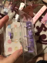 MINKYS-Mini cuaderno Kawaii de bolsillo, diario de hojas sueltas, libro de Agenda, regalo de cumpleaños, conjunto de papelería escolar coreana, 3 anillos