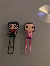 Marcapáginas de película para libros, Clips de papel para maestro de la escuela, punto de libro suministros de oficina, amigos, regalo de Navidad, 8 Uds.