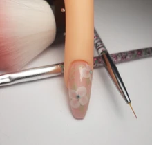 Juego de delineadores para decoración de uñas, set de pinceles de decorado de uñas en acrílico, brochas ligeras de gel UV de manicura con pluma resistente, 8 uds