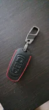 De cuero genuino funda de llave de control remoto para coche para Geely Atlas Boyue NL3 EX7 Emgrand X7 EmgrarandX7 SUV GT GC9 borui funda de llave de control remoto para coche