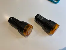 Buzzer Indicator Alarm Led-Active Beep Black Yellow 110V 220V 22mm AD16-22SM 1pc 12V