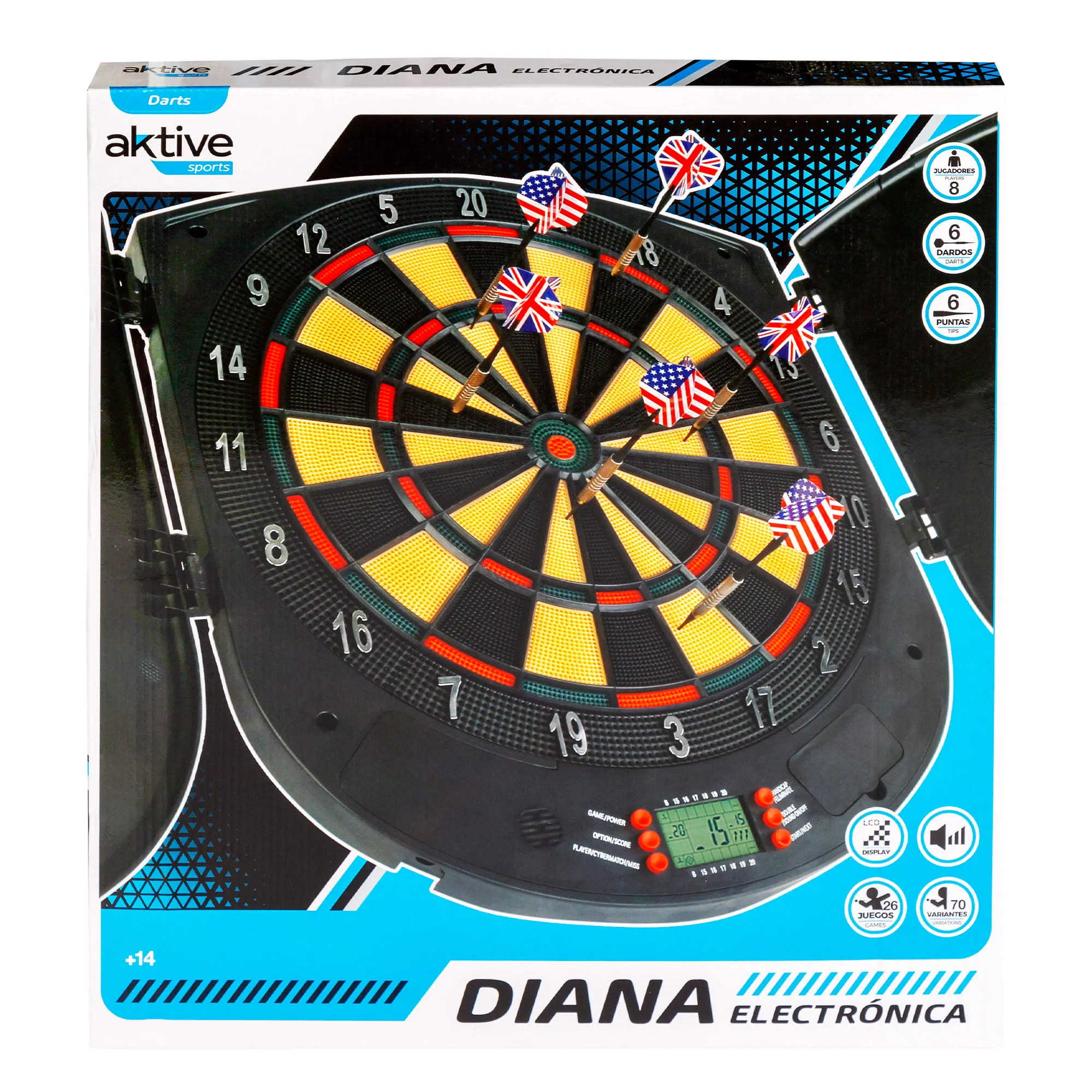 Dardo electrónico, juego de diana electrónica, diana electrónica, diana de  puntuación automática, confiabilidad excepcional