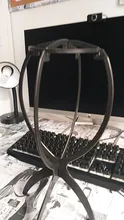 Alileader-soporte para pelucas de plástico para cabeza de maniquí peluca plegable soporte para pelucas