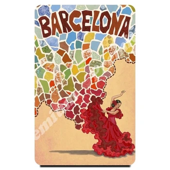 

Spain souvenir magnet vintage tourist poster