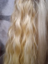 Ídolo de moda suelta el pelo de la onda profunda mechones extensiones de cabello Ombre mechones 28-32 pulgadas 120g Super largo pelo sintético del pelo rizado del pelo de la onda