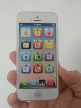 Juguetes de teléfono móvil con LED bebé chico aprender inglés teléfono móvil juguete de la música del Teléfono