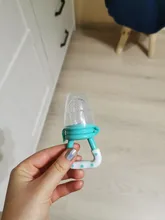 Chupete con mordedor de comida fresca para bebé, tete de alimentación con seguro para la tetina, pezón de alimentación para niños