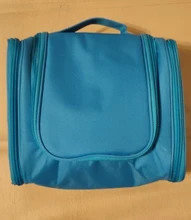 Neceser de viaje de nailon impermeable Unisex, bolsa de cosméticos para mujer, bolsas para maquillaje de viaje colgantes, Kits de aseo y de higiene