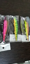 3D Eyes Floating Minnow Wobblers Fishing-Lure Laser Crankbait Aritificial Hard-Plastic