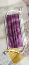 Mascarilla desechable de 3 capas para adultos, máscara facial de tela no tejida con filtro, color morado, naranja, verde, Multicolor, 10-100 Uds.