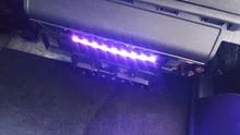 Lámpara led ambiental para coche, luces decorativas para interior, control remoto inalámbrico de música, múltiples modos