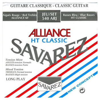 

540arj Alliance/ht classic red/blue string kit for classical guitar Savarez