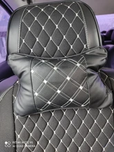 Almohada de cuello para coche, reposacabezas de cuero genuino, diseño de protección de seguridad, soporte de descanso, color negro, accesorios de seguridad para automóviles, Uds.