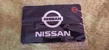 Alfombrilla antideslizante con logotipo de coche, alfombrilla antideslizante con soporte para teléfono, para Nissan, Nissan, Tiida, Teana, Skyline, Juke, x-trail, Almera