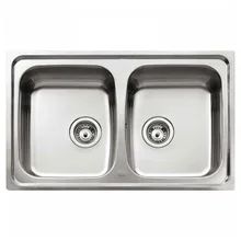 Раковина с двумя тазиками Teka из нержавеющей стали