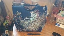 Bolso de hombro de estilo étnico bohemio para mujer, bandolera Retro de gran capacidad, Bordado hecho a mano, Pavo Real