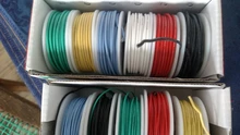 Cable de cobre flexible en diferentes colores, aislante de silicona flexible, calibres en AWG 30, 28, 26, 24, 22, 20 y 18, paquete con 6 colores, linea DIY