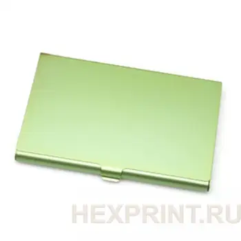 

Business card holder metal (color-green)
