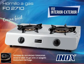 

ORBEGOZO STOVE FO2710 2GAS INDOOR-OUTDOOR