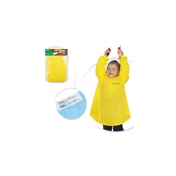 

[Refurbished GOLD] apron Kindergarten Kindergarten long sleeve Nylon 45 x60cmLEBEZ5.16