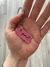PUSSY WAGON letra Rosa llavero película matar a Bill clave cadena para las mujeres los hombres coche llavero accesorios de la joyería