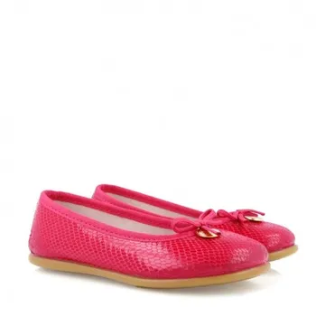 

Flats for girl in Python fuchsia, Conguitos