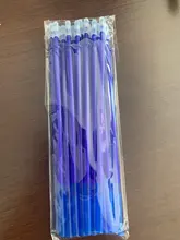 20 piezas bolígrafo borrable recargable 0,35mm azul/negro tinta magia bolígrafo borrable recargable estudiantes de escritura de regalo de pluma artículos de papelería para estudiantes