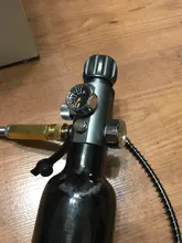 Refill-Adapter Charging-Valve Air-Filling-Station M18x1.5 400bar with 6000psi-Gauge 50cm