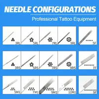 50/20//10/5PCS Sterilized Tattoo Needles 1 3 5 7 9 11 13 14 15RL RS M1 RM Tattoo Needle for Tattoo Permanent Makeup Machine 2