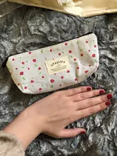 Estuches de lápices con cremallera de lona, bonitos, Kawaii, flores, árboles, flores, bolsas, suministros escolares, envío gratis