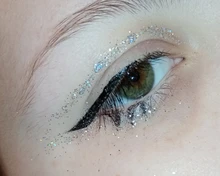 Lápiz Delineador de ojos líquido, negro, de secado rápido, suave, Lápiz Delineador de ojos a prueba de manchas, cepillo potenciador de párpados, 1 Uds.