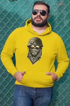 

Angemiel Wear Soldier Monkey Yellow Men 'S Hooded Sweatshirt