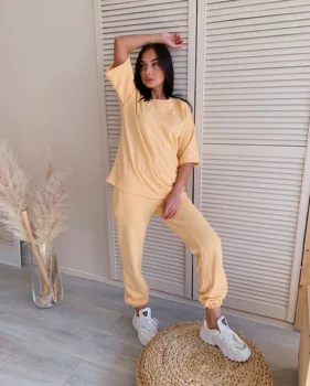 

Sports suit emberens 4813 with short sleeves stylish new autumn winter 2020 shipping from Russia Russian production