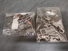 Hebilla antirrobo para acampar al aire libre, colgante de llavero de metal anticaída, montañismo, con bloqueo, hebilla en forma de 8, 5 uds., S8A3461