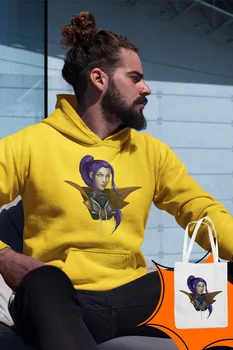 

Angemiel Wear lol Caitlyn Yellow Men 'S Hooded Sweatshirt Bags Kombin