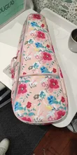 Mochila para ukelele de 21 pulgadas, bolsas para los dos hombros estampado piel, suave, impermeable