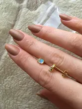 Pendientes redondos de ópalo de fuego para mujer, joyería rellena de Plata de Ley 925, aretes bonitos de oreja A30, Blanco/azul/púrpura