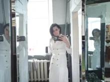 Dress Women Pleated-Belt Patchwork-Bottom Simplee Long-Sleeve Midi Notched Vintage Autumn