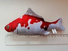 Pet Soft Plush Creative 3D Carp Fish Shape Cat Toy Gifts Catnip Fish Stuffed Pillow Doll