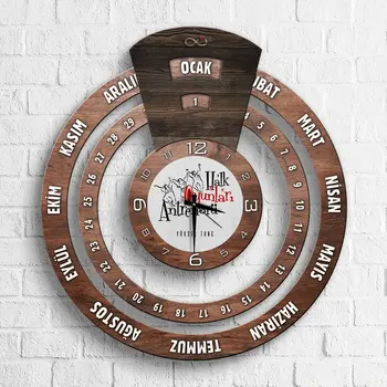 

Personalized Professional Folk Games Coach Infinite Mayan Calendar Wooden Wall Clock-2