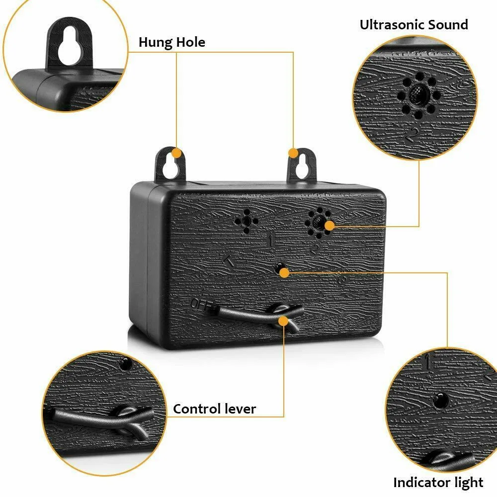 Outdoor Anti Barking Device Ultrasonic Dog Bark Control Sonic Deterrent Silencer NF