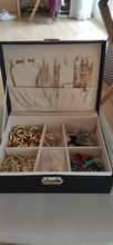 XINSOM-caja de exhibición de joyería para mujer, almacenamiento de joyería de alta capacidad, collar, pendientes, anillos, brazaletes, ataúd