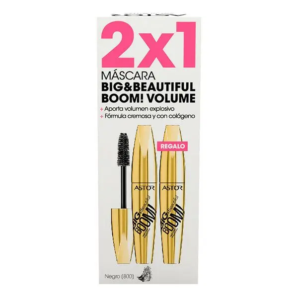Объемная тушь для ресниц Big &amp Beautiful Boom Astor (2 uds) |