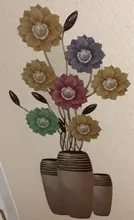 Vase Wall-Stickers Flower Room-Decoration Bedroom Living-Room Pvc Vinyl Chinese-Style