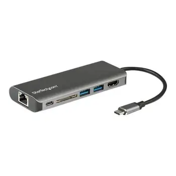 

AV adapter multiport digital USB-C StarTech.com with HDMI 4K-SD card Reader and PD (DKT30CSDHPD3)
