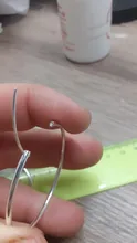 DOTEFFIL de Plata de Ley 925 Plata Lisa 50mm pendientes de aro grandes para las mujeres boda joyería para fiesta de compromiso