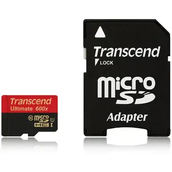 

MicroSD card 32 GB Class 10 UHS-I 600x series (Ultimate) SD adapter included